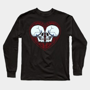 Epic Love Skull Heart Valentine Long Sleeve T-Shirt